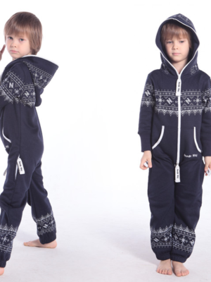 Детский комбинезон Winter Print ТЕМНО-СИНИЙ K0101 1