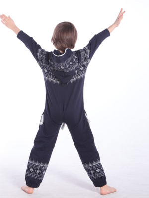 Детский комбинезон Winter Print ТЕМНО-СИНИЙ K0101 2