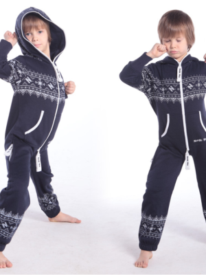 Детский комбинезон Winter Print ТЕМНО-СИНИЙ K0101 3