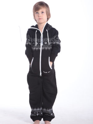 Детский комбинезон Winter Print черный K0102 (1)