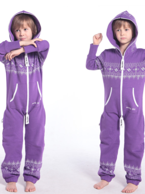 Детский комбинезон Winter Print фиолетовый K0104