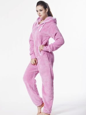 Плюшевый комбинезон розовый W127 (3)