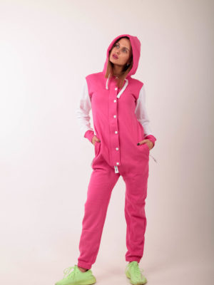 Jumpsuit Baseball Pink