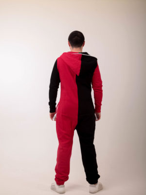 Jumpsuit Joker red + black