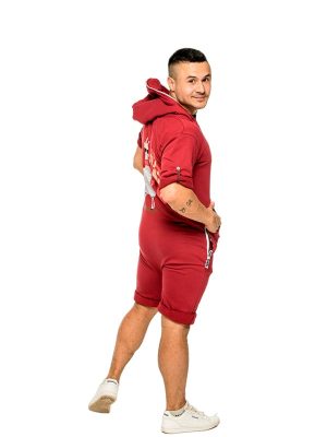 Llama short wine Jumpsuit