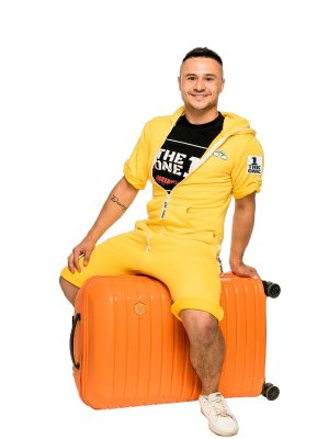 Llama short yellow Jumpsuit